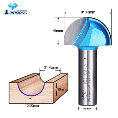 Lamboss Cove Box Bit Round Bottom Milling Cutter For Woodworking রাউটার বিট
