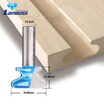 Lamboss End Mill Router Bit For Wood Dovetail Router Bit একটি ডাবল আঙুল বিট